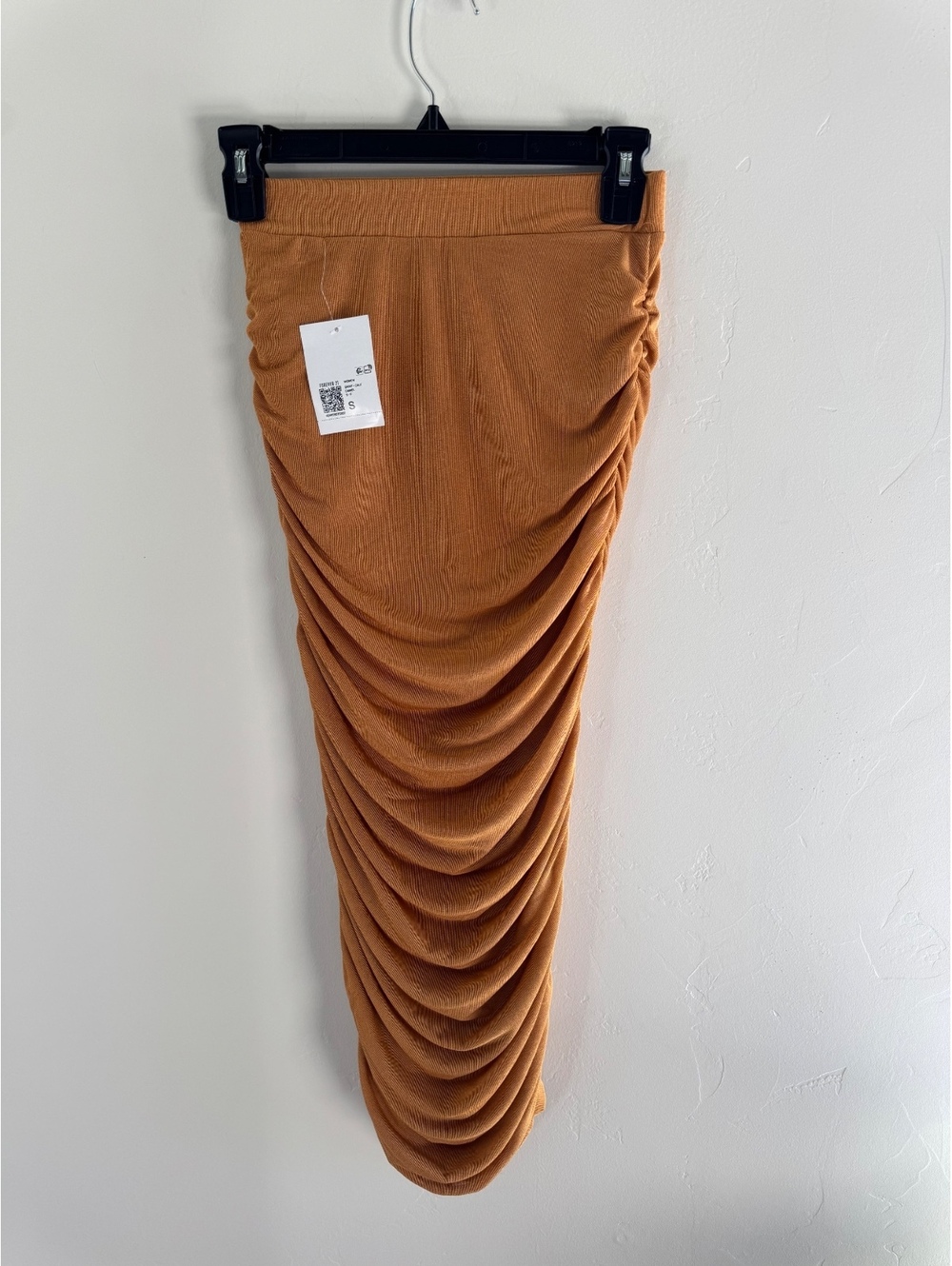 Forever 21 Brown Ruched Midi/Maxi Skirt – Size Small – New With Tags